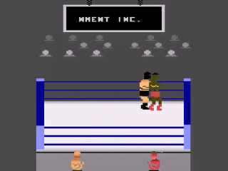Title Match Pro Wrestling title screen for Atari 2600